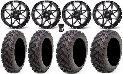ITP Tornado 14'' Wheels Black 26'' Reptile Tires Can-Am Commander Maverick