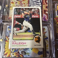 CAL RALEIGH MARINERS 2022 TOPPS HERITAGE ROOKIE CARD #367