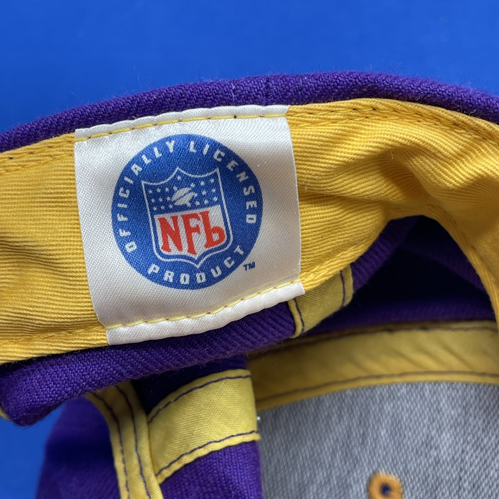 Vintage Minnesota Vikings Hat Twins Enterprise Strapback Cap 90's Stripe Vtg