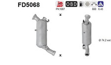 AS DPF Rußpartikelfilter Dieselpartikelfilter FD5068 Cordierit für MERCEDES W204