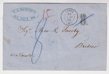 Grecja, list Syros - Berlin 1867