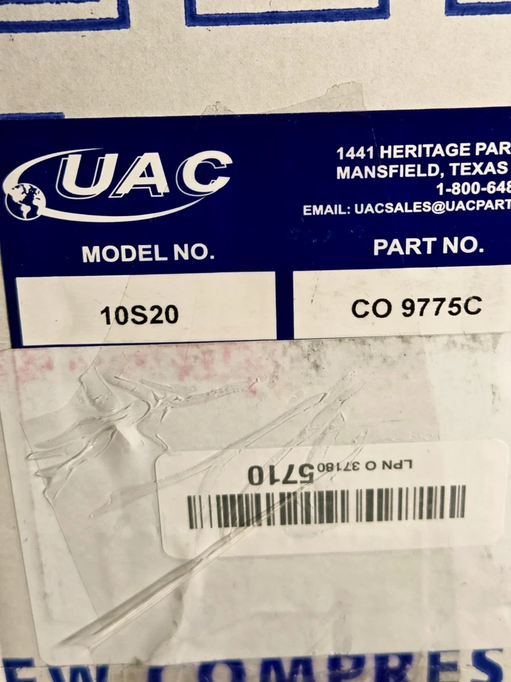 2007-2014 空调压缩机适用于福特 Edge Lincoln MKX 07-15 3.5L 3.7L 10S20 Comp — 第 4/4 张图片