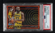 2023-24 Obsidian Hotspot Electric Etch Orange Flood 35/75 LeBron James PSA 9 1q7