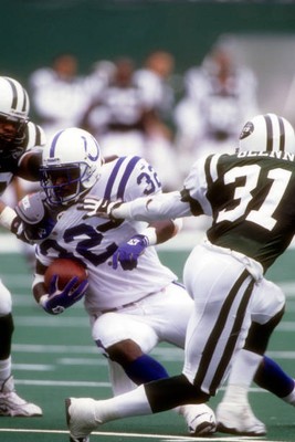 Running Back Edgerrin James Indianapolis Colts has a long gain in - Old Photo 5
