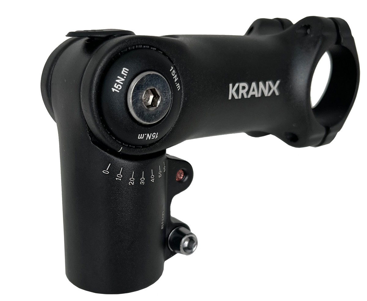 KranX 318mm High Mount Adjustable Stem in Black 90mm UK IMPORT CYCLING AC NEW 9090₽
