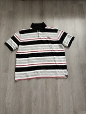 Vintage Phat Farm Red White Striped Polo Shirt Men s Size XL Y2K Skater