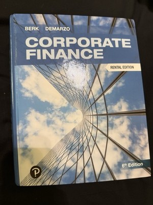Pearson Corporate Finance 6th Edition By Berk & Demarzo