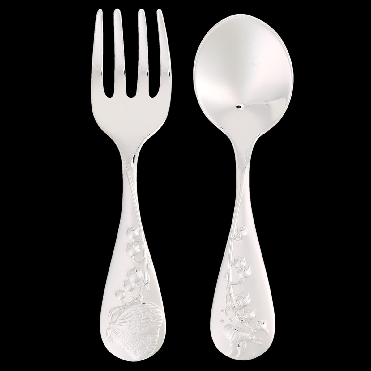 Sterling Silver 925 Tiffany Co Lily Valley Baby Infant Feeding