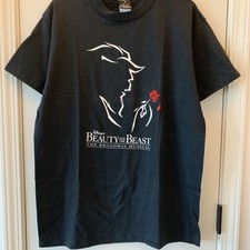 Vtg Disney Beauty And The Beast The Broadway Musical Black T Shirt Men’s Large