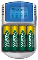 Varta Lcd Charger FüR Aa/Aaa LadegeräT Inkl. 4Xaa 2500Mah Akkus + 12V-Adapter