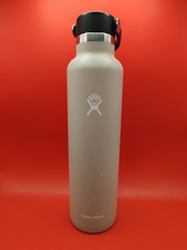 Hydro Flask 24 oz w/ Wide Mouth Flex Chug Cap Leakproof Insulated TAN SMALL DENT