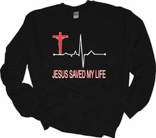 Jesús Salvó Mi Vida Cruz Sudadera Dios Salvador Fe Camisa