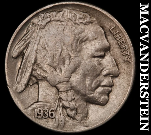 1936-S Buffalo Nickel- Extra Fine- Scarce Better Date No Reserve #J3900