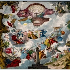 c1910s Trier, DE Religious Art Postcard Cathedral Ceiling Martyrs Painting A39