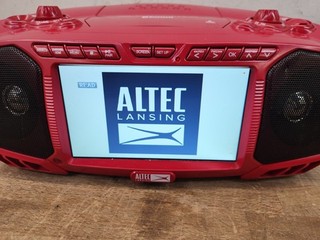 Altec Lansing 7" Transmisión de TV y Bluetooth Boombox