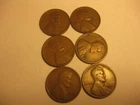 6 (coins) -1931,32,33 lot Lincoln cents Avg.Cir. Phil. & Denver