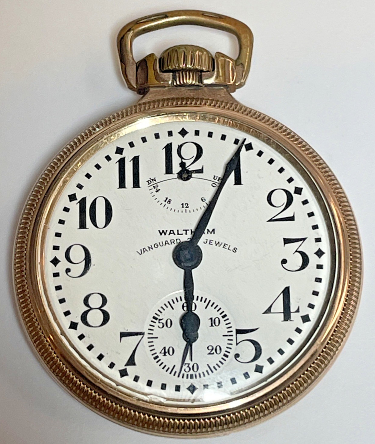 Vintage 1931 Waltham 23J Pocket Watch 10k GF  Model 1908 Working up down