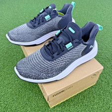 Puma Fusion Crush Sport Women's Black Mint Spikeless Golf Shoes Breathable Mesh