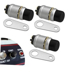 3PCS Push Button Starter Switch 12V 50A, Engine Start Push Button, Car