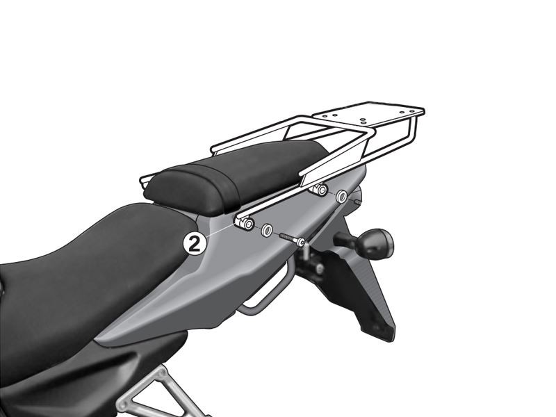 Shad Top Box Fitting Kit For Daelim Roadwin 125 Fi Models - Image 6