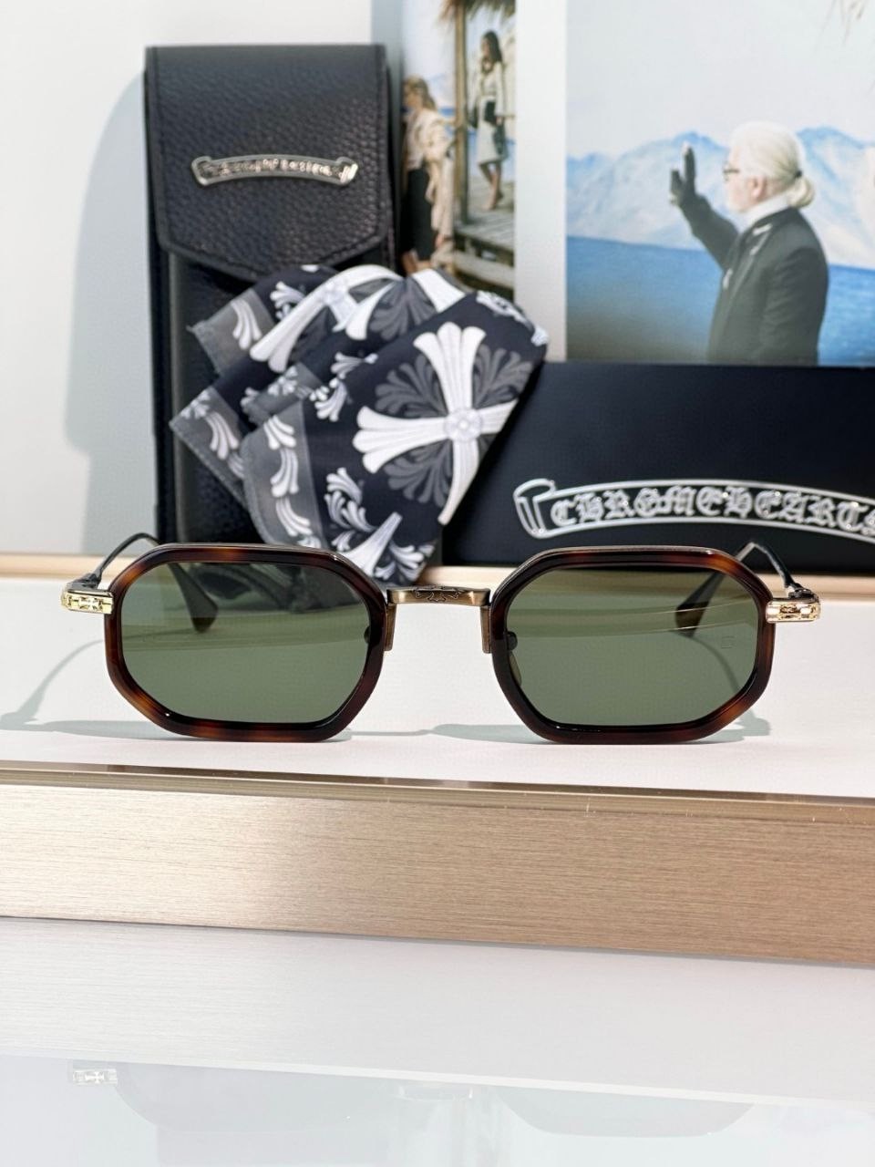 Chrome Heart Stylida 49-24-148 Unisex Square Sunglasses image 3