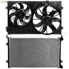 For 2010-2014 Volkswagen Golf 2012-2014 Beetle 2.5L Radiator + Cooling Fan Kit