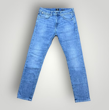 Edwin ED-80 W30 L32 Slim Tapered Jeans Mid Blue Wash Japanese Selvedge Trousers