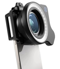 Apexel Zoom Macro Lens & Ring Light Kit 10X-2...
