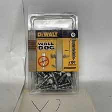 32mm Wall Dog Pan Head Screw Anchors, White 100 Pack - DFM425000P