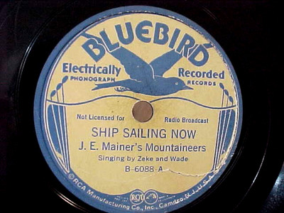 J.E. MAINER'S MOUNTAINEERS -SHIP SAILING NOW -EX SHELLAC & GREAT AUDIO (1935)