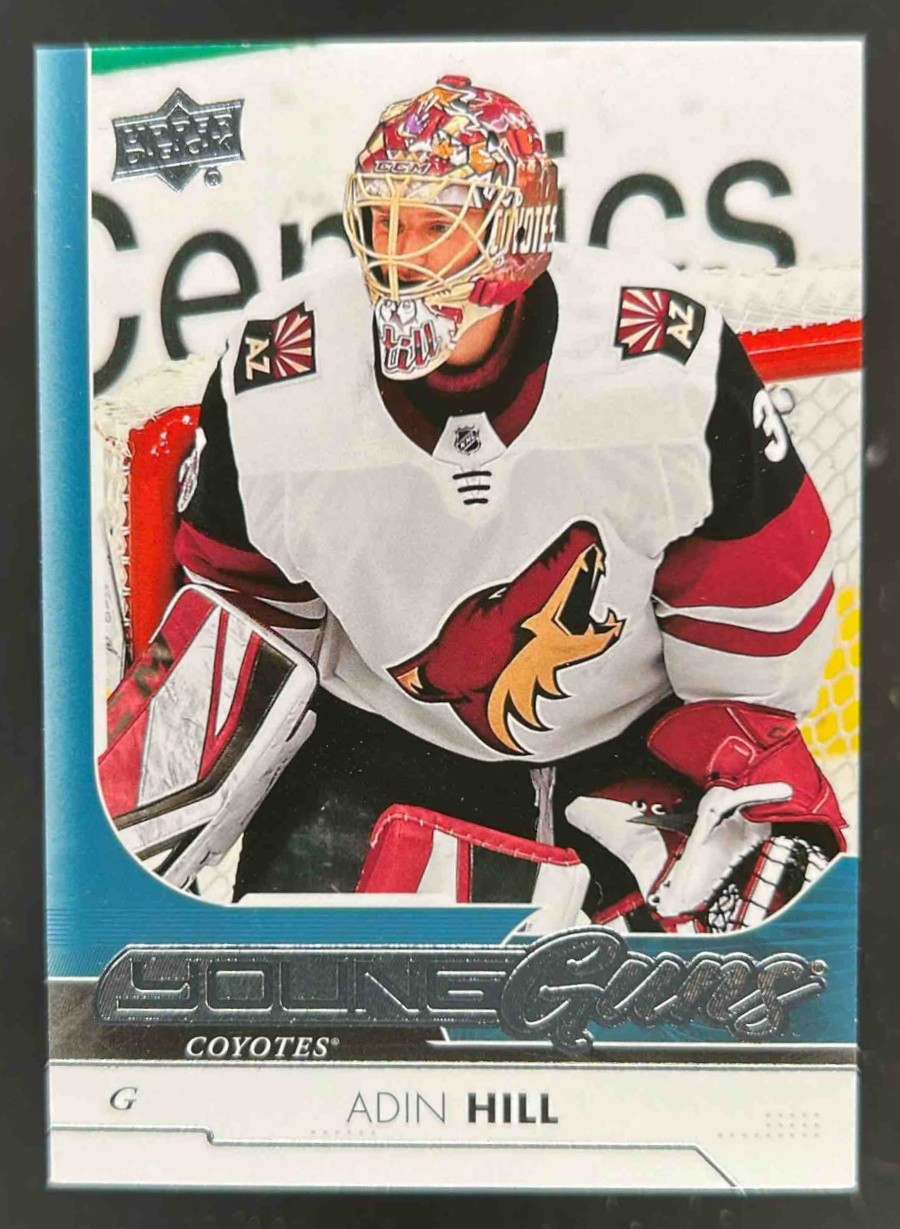 2017-18 UPPER DECK ADIN HILL #454 YOUNG GUNS RC ROOKIE ARIZONA COYOTES