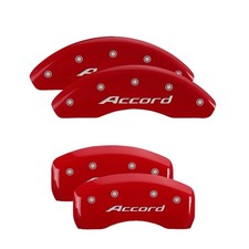 Mgp 20225saccrd Front Rear Caliper Covers For 18-24 Accord 2.0t W17 Wheels
