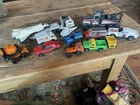 Vintage Tonka Lot NASA Shuttle Big Tow Towing Truck Mixer Race Car #11 & sedan