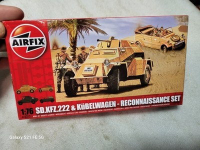 Airfix Sd Kfz 22 & Kubel Wagen Reconnaissance Set 1/76 AO2312