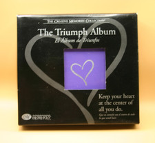 Creative Memories Purple 7x7 Album Silver Heart Triumph Album - w/12 pages NEW