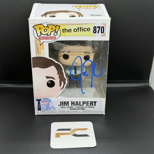 John Krasinski Signed Jim Halpert #870 Funko Pop The Office w COA