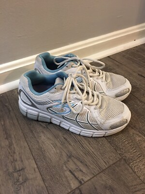 Gdefy Gravity Defyer Sneakers White Blue Comfort Walking Shoes Women's Size 8.5