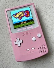 Nintendo Gameboy Color Colour Game Boy BACKLIT IPS Q5 Laminated GBC PINK