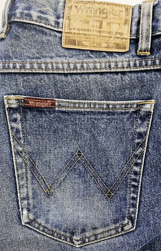 Wrangler Classic Straight Leg Denim Jeans Mens Size 36x29 - Foto 5 di 7
