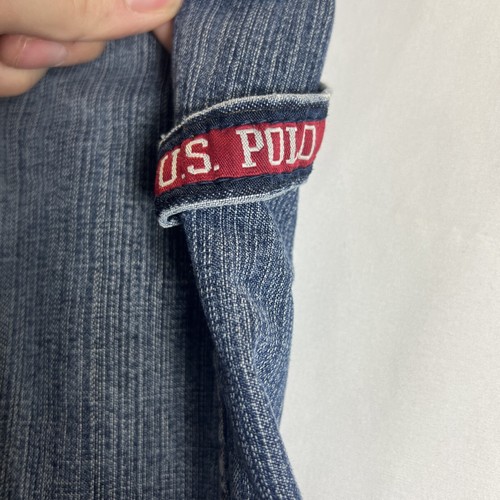US Polo Assn Vintage Medium Wash Blue Carpenter Denim Jean Shorts Men's Size 40 - Picture 5 of 21