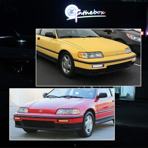 Luz de señal de giro frontal LED con interruptor ahumado para Honda CRX 1990-1991 - Imagen 11 de 12