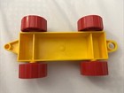 LEGO Duplo 11248 Yellow Car Base 2 x 6 w/ Open Hitch End & Red Wheels — photo 3
