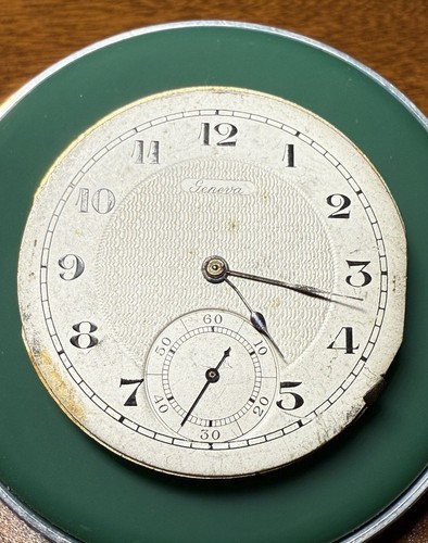 Geneva 16s High Grade Jeweled-to-the-center Pocket Watch Movement - RUNNING - 第 1/2 張圖片