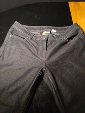 McDonalds Women  s Size 8 Black Jean Uniform Work Pants With Adjustable Length