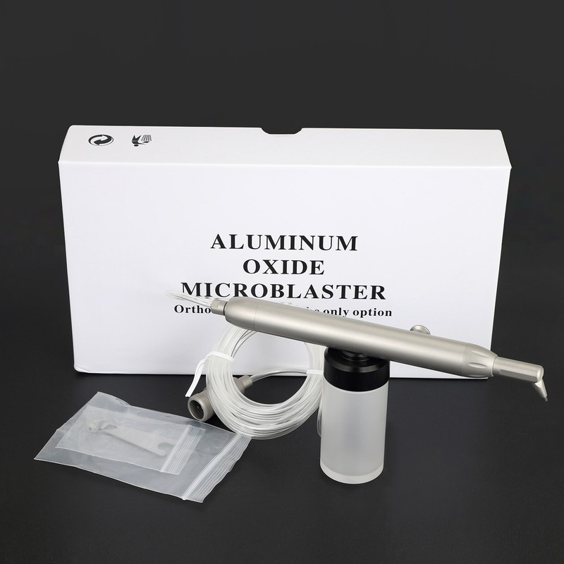 Dental Alumina Sandblasting Gun Air Abrasion Polisher Sandblaster Prophy 2Hole