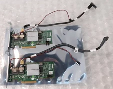 Pair of Dell PERC 047MCV H200 SAS SATA PCIe RAID Controller Card w/ Cables