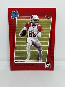 2021 Panini Donruss RONDALE MOORE Rookie Red Press Proof SP #270 Cardinals RC