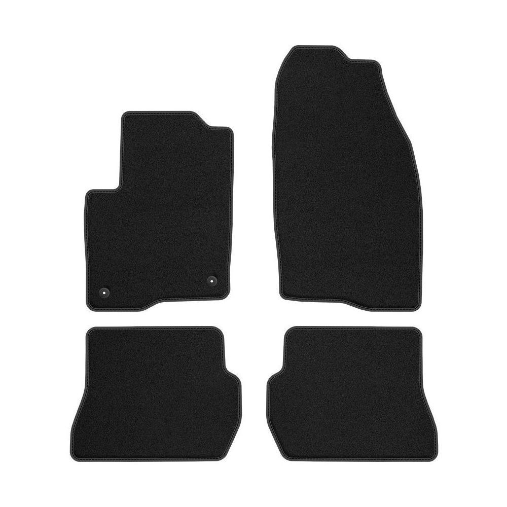 Tapis de sol velours antidérapant Ford Fusion finition cuir bleu
