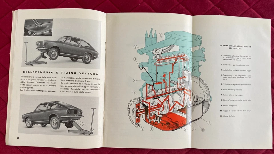 FIAT 850 COUPÈ Libretto Uso e Manutenzione 1965 - Immagine 4 di 4