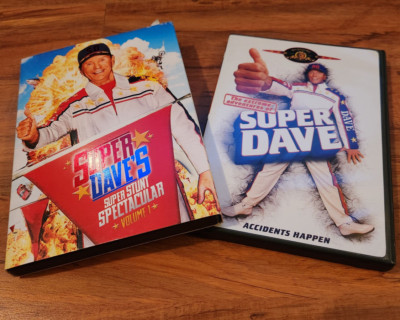 /4697 Extreme Adventures & Super Dave's Super Stunt Spectacular Vol. 1 DVD Lot